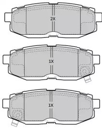 Колодки гальмові задні, дискові FBP1886 FREMAX