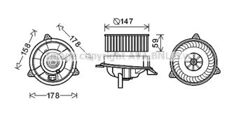 Двигун вентилятора пічки (обігрівача салону) FD8495