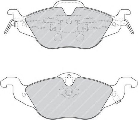 Комплект гальмівних колодок з 4 шт. дисків FDB1293