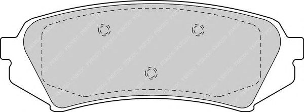 Комплект гальмівних колодок з 4 шт. дисків FDB1457