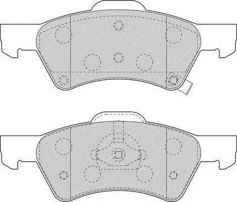 Bosch chrysler гальмівні колодки дискові voyager 01 - FDB1510