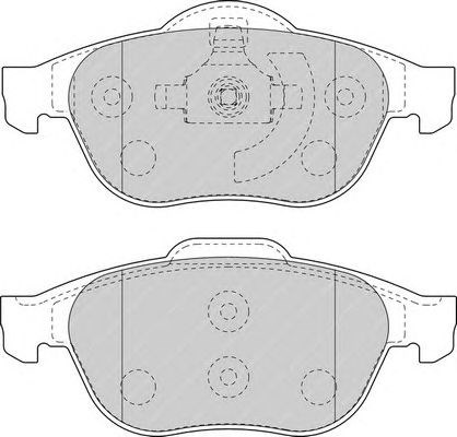 Комплект гальмівних колодок з 4 шт. дисків FDB1541