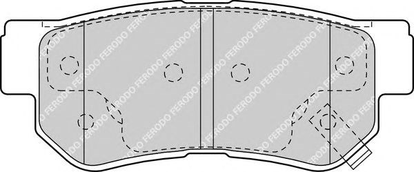 Колодки гальмівні дискові (задні) FDB1606