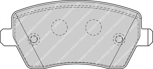 Комплект гальмівних колодок з 4 шт, дисків FDB1617