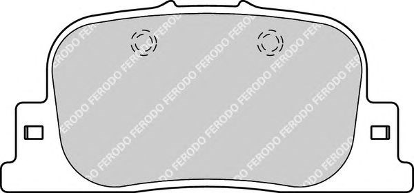 Комплект гальмівних колодок (дискових) FDB1686