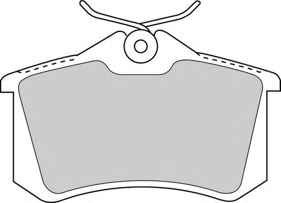 Колодки гальмівні задні (к-т) FDB1788