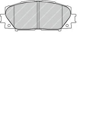 Комплект гальмівних колодок з 4 шт, дисків FDB1829