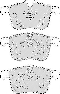 Комплект гальмівних колодок з 4 шт. дисків FDB1833