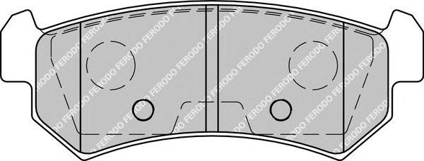 Колодки гальмівні дискові задні (загнуті  вушки) FDB1889