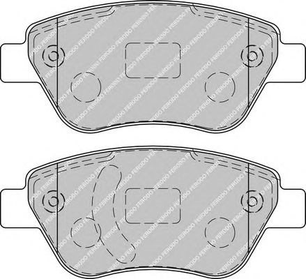 Комплект гальмівних колодок з 4 шт, дисків FDB1920