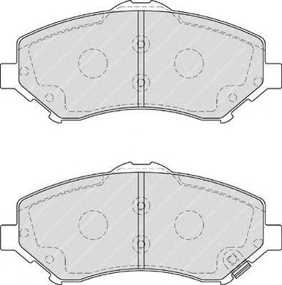 Комплект гальмівних колодок з 4 шт, дисків FDB4074