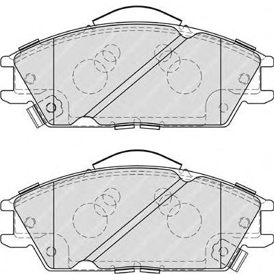 Колодки гальмові передні к-т(оригінал) FDB4076