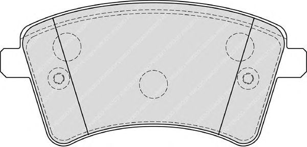Комплект гальмівних колодок з 4 шт. дисків FDB4185