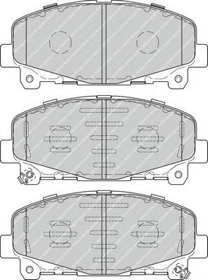 Комплект гальмівних колодок з 4 шт. дисків FDB4270