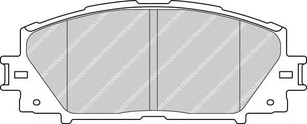 Передні гальмівні колодки FDB4310 FERODO