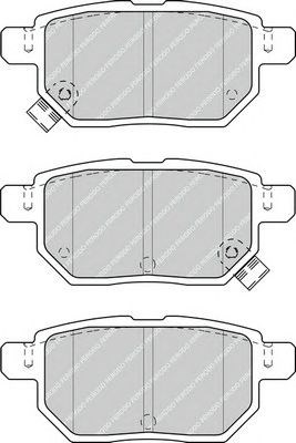 Комплект гальмівних колодок з 4 шт, дисків FDB4335