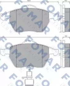 Колодки гальмівні передні, дискові FO495781 FOMAR
