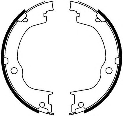 Колодки гальмівні барабан (ручник) chevrolet/opel captiva/antara ''2,0-3,6 ''06>> FSB4006
