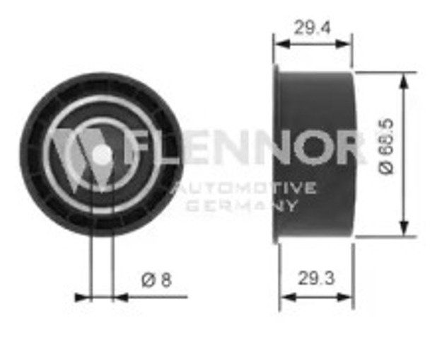 Паразитний провідний ролик FU14102 FLENNOR