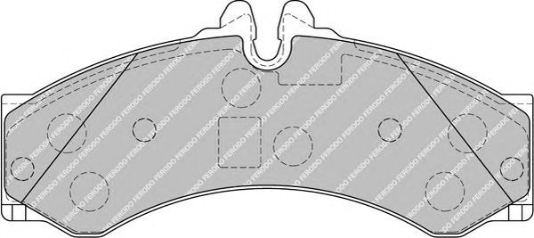 Комплект гальмівних колодок з 4 шт. дисків FVR1879