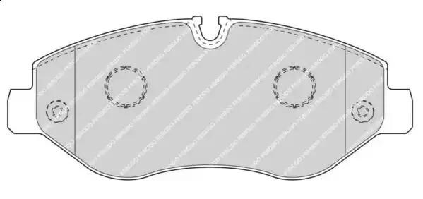 Колодки гальмівні передні, дискові FVR4469 FERODO