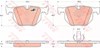 Комплект задніх колодок GDB1730 TRW