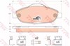 Колодки гальмівні передні, дискові GDB1761 TRW