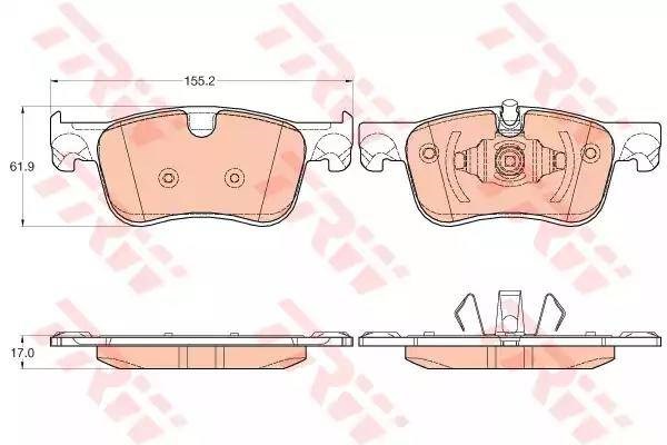 Тормозні колодки GDB2062 TRW