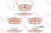 Колодки гальмівні передні, дискові GDB2080 TRW