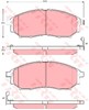 Колодки гальмівні передні, дискові GDB3392 TRW