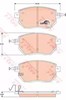 Колодки гальмівні дискові комплект GDB3416 TRW