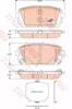 Комплект задніх колодок GDB3462 TRW