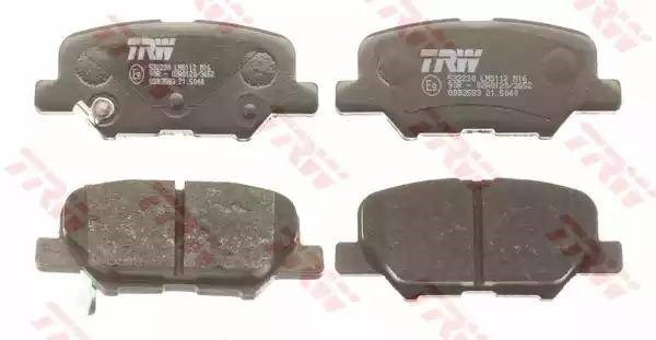 Колодки гальмівні задні, дискові GDB3583 TRW