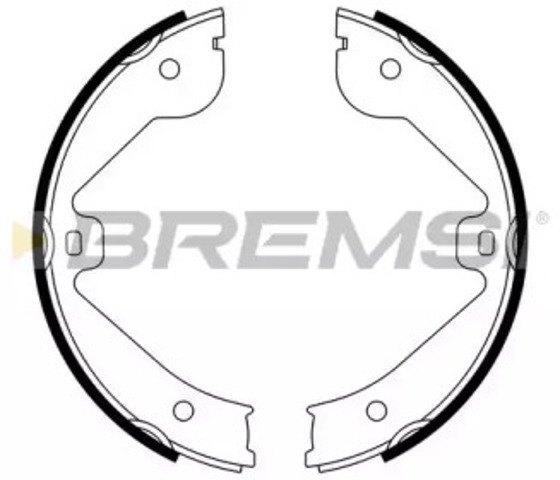 Гальмівні колодки стоянкового гальма GF0314 BREMSI