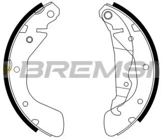 Гальма робочі задні ножні і гальмівні барабани GF0354 BREMSI