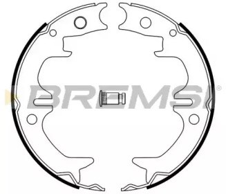 Гальмівні колодки ручника GF0962 BREMSI