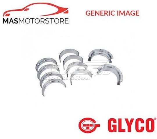 Вкладиші коленвала, корінні, комплект, стандарт (STD) H1049 GLYCO