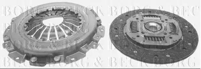 Комплект зчеплення (диск, корзина, підшипник) HK2056 BORG&BECK