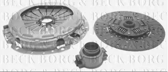 Комплект зчеплення (диск, корзина, підшипник) HK2166 BORG&BECK