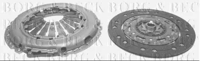 Комплект зчеплення (диск, корзина, підшипник) HK2204 BORG&BECK