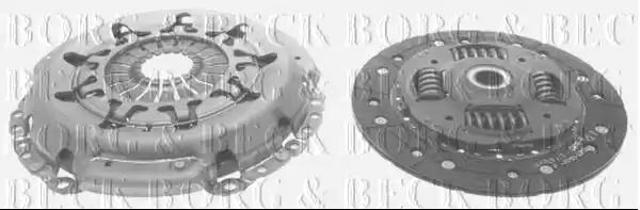 Комплект зчеплення (диск, корзина, підшипник) HK2589 BORG&BECK