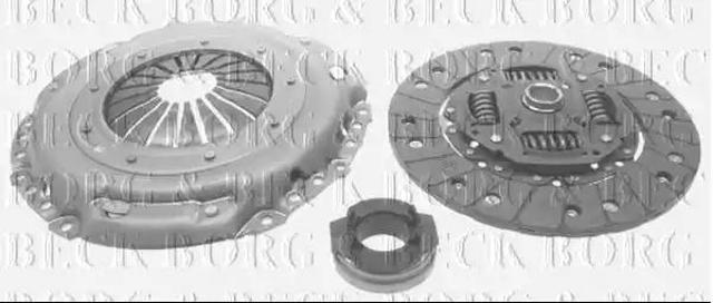 Комплект зчеплення (диск, корзина, підшипник) HK6411 BORG&BECK