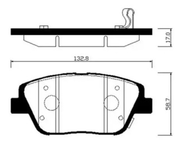 Колодки передні HP1045 HSB