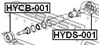 Опора карданного валу HYCB001 FEBEST