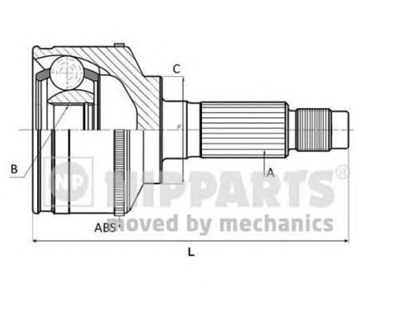 Граната колісна J2831137 NIPPARTS
