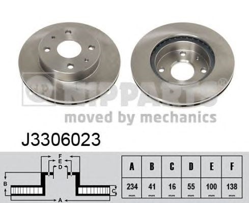 Ротор гальмівний J3306023 NIPPARTS