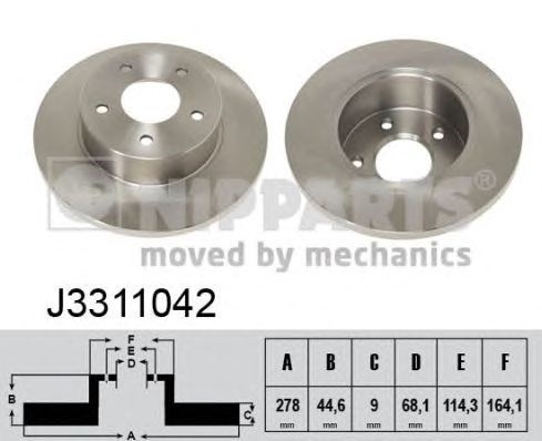 Дискові гальма J3311042 NIPPARTS