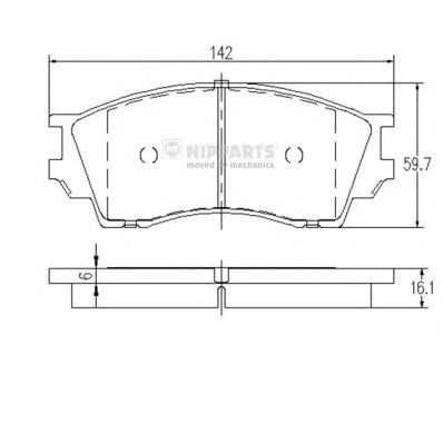 Дискові гальма J3603040 NIPPARTS