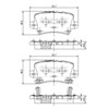 Колодки на гальмо задній дисковий J3614018 NIPPARTS