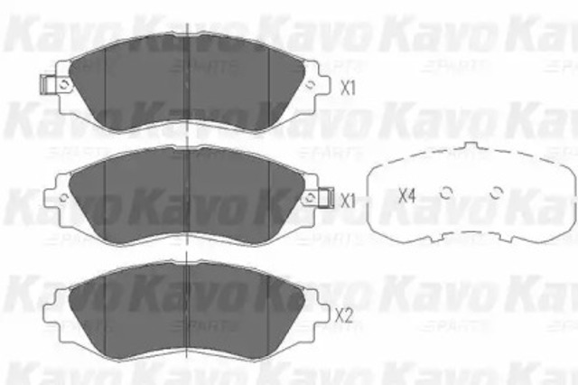 Дискові гальма KBP1001 KAVO PARTS